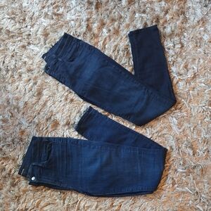 2 Pairs Of J Brand Dark Blue Skinny Jeans